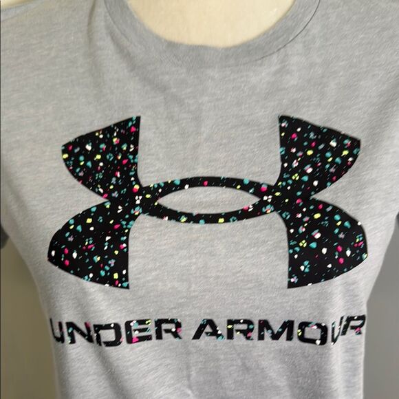 Under Armour Gray Tee Short Sleeve T-Shirt - Picture 2 of 5